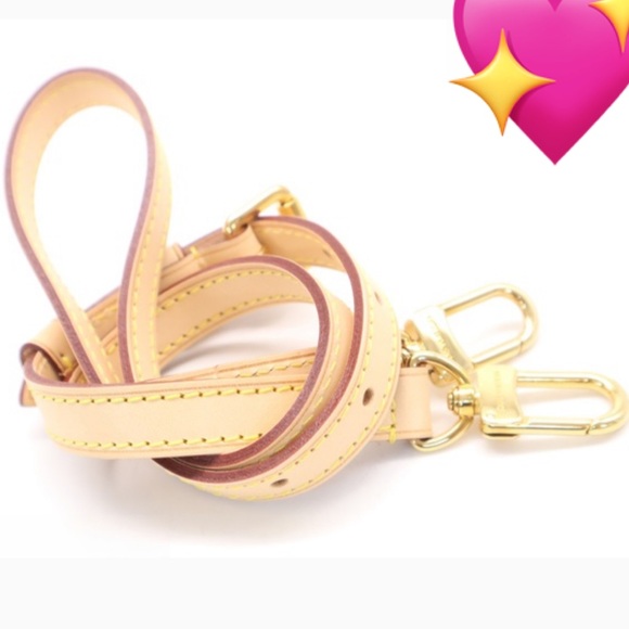 Authentic Louis Vuitton Beige Vachetta Leather Adjustable Shoulder Strap - Picture 3 of 4